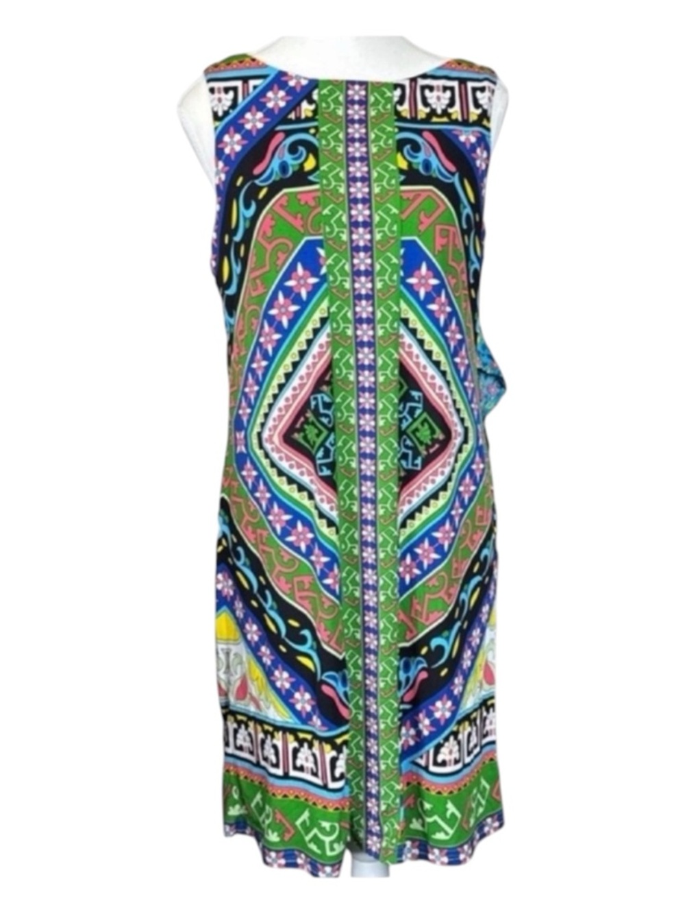 NICOLE BY NICOLE MILLER Sleeveless Print Midi Dress, Size M.